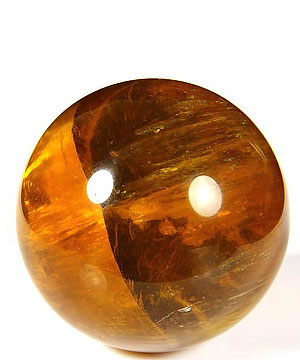 2.0" Orange Fluorite Sphere, Crystal Ball