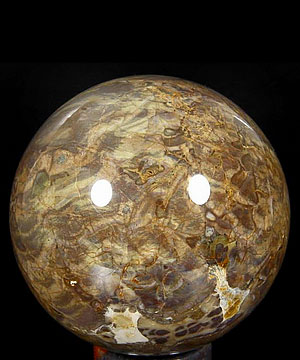 HUGE 3.8" Dinosaur Egg Agate Sphere, Crystal Ball