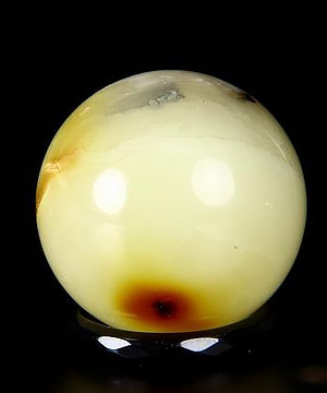 Gemstone 0.9" Amber Sphere, Crystal Ball