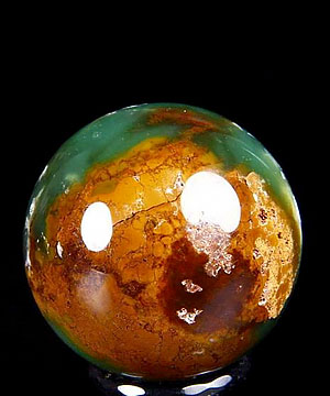 Gemstone 1.3" Chrysoprase Sphere, Crystal Ball