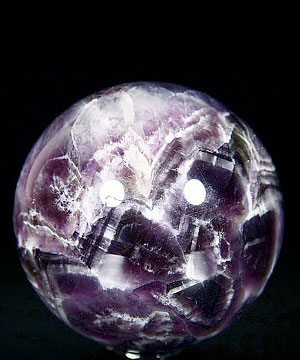2.4" Dream Chevron Amethyst Sphere, Crystal Ball