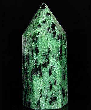 Gemstone 3.3" Ruby Zoisite Carved Crystal Point/wand