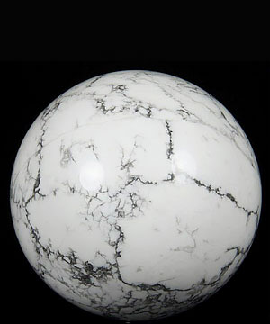 HUGE 4.1" Howlite Sphere, Crystal Ball