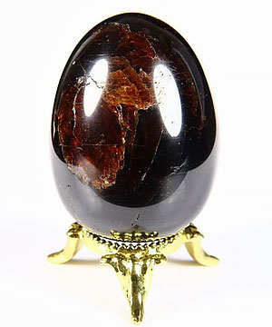 2.0" Garnet Carved Crystal Egg