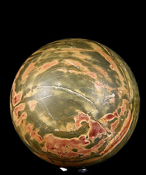 2.1" Australian Print Stone Sphere, Crystal Ball