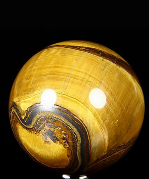 2.3" Tiger Iron Eye Sphere, Crystal Ball