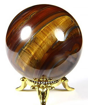 2.0" Tiger Iron Eye Sphere, Crystal Ball