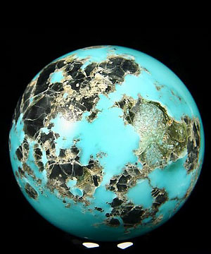 Gemstone 1.6" Turquoise Sphere, Crystal Ball