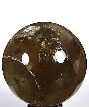 3.9" Smoky Quartz Rock Crystal Sphere, Crystal Ball