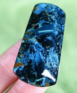 Blue Pietersite Carved Crystal Cabochon/CAB,Chatoyant,Gemstone