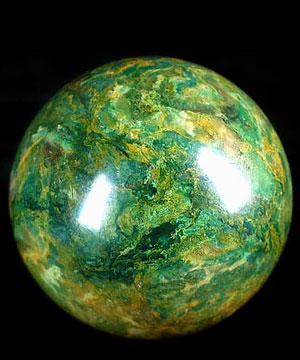 2.0" African Green Stone/Verdite Sphere, Crystal Ball