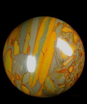 2.1" Bamboo Stone Sphere, Crystal Ball