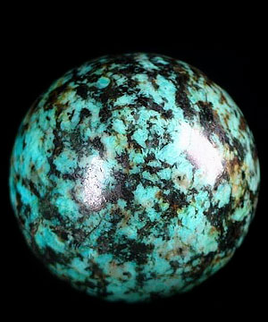 2.0" African Turquoise Sphere, Crystal Ball, Gemstone
