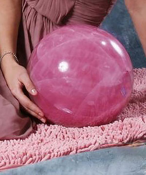 TITAN 10.3" Rose Quartz Sphere, Crystal Ball