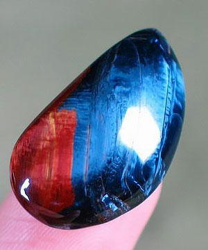 Blue & Red Pietersite Ring Cabochon, Gemstone