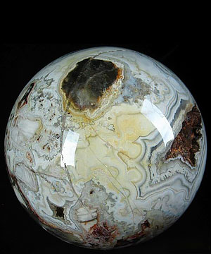 Huge 5.7" Crazy Lace Agate Sphere, Crystal Ball, Crystal Healing