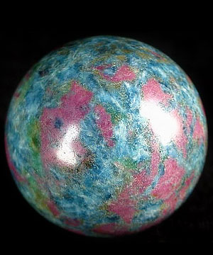 1.9" Ruby Fuchsite Sphere, Crystal Ball