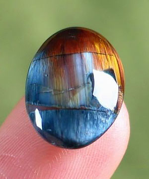 Blue, Gold & Red Pietersite Crystal Ring Cabochon /CAB, Chatoyant, Gemstone