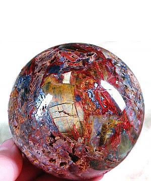 3.0" Pietersite Sphere, Crystal Ball, Chatoyant,Gemstone