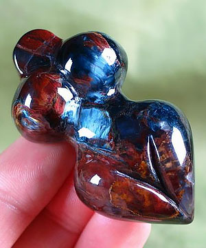 Blue & Red Pietersite Mother Earth,Chatoyant,Gemstone