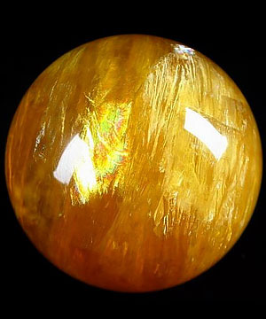 2.1" Orange Fluorite Sphere, Crystal Ball