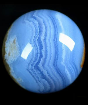 1.3" Blue Lace Agate Sphere, Crystal Ball, Gemstone