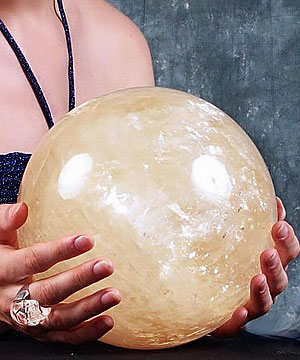TITAN 7.5" Iceland Spar Sphere, Crystal Ball