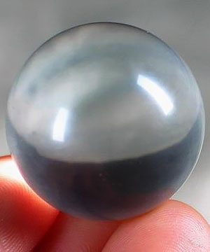 0.9" Clear Topaz Sphere, Crystal Ball,Gemstone