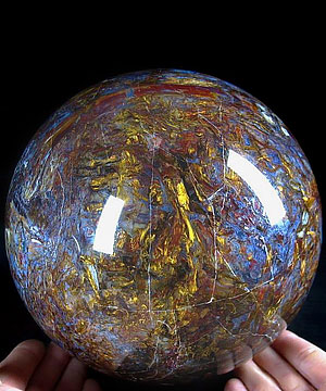 TITAN 6.7" Pietersite Sphere, Crystal Ball, Gemstone