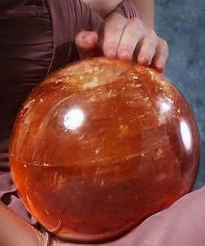 GORGEOUS 8.0" Iceland Spar Sphere, Crystal Ball