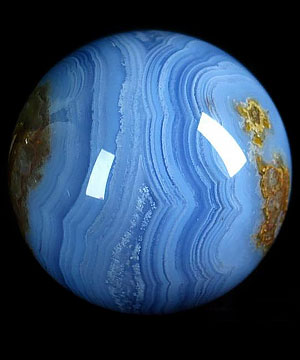 3.0" Blue Lace Agate Sphere, Crystal Ball, Gemstone