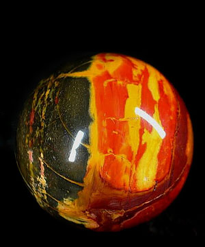 2.0" African Petrified Wood Sphere, Crystal Ball