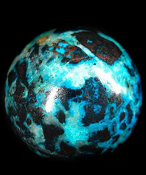 2.0" American Chrysocolla Sphere, Crystal Ball, Gemstone