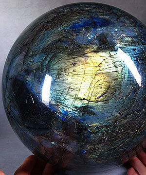 TITAN 8.7" Labradorite Sphere, Crystal Ball