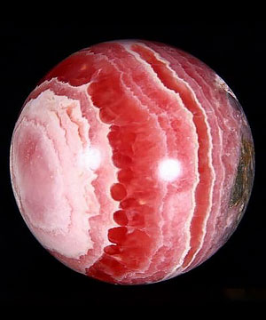 1.5" Rhodochrosite Sphere, Crystal Ball,Gemstone
