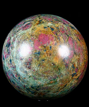 Huge 4.0" Ruby Fuchsite Sphere, Crystal Ball
