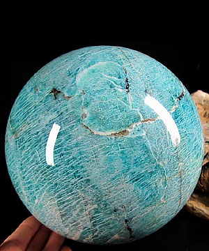 TITAN 6.8" Russian Amazonite Sphere, Crystal Ball