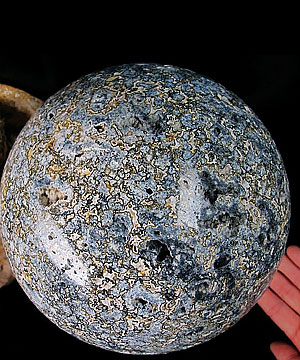 Titan 6.7" Blue Ocean Agate Sphere, Crystal Ball