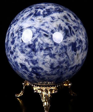 2.0" Blue Speckled Sodalite Sphere, Crystal Ball