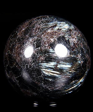 2.0" Russian Arfvedsonite Sphere, Crystal Ball