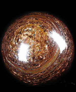 HUGE 4.1" Shimmering Bronzite Sphere, Crystal Ball