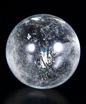 0.9" Clear Topaz Sphere, Crystal Ball, Gem