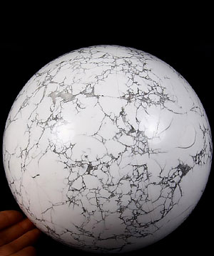 TITAN 6.8" Howlite Sphere, Crystal Ball