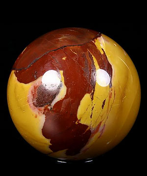 2.0" Colorful Mookaite Jasper Sphere, Crystal Ball