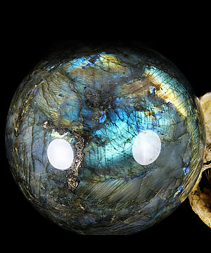 GIANT 7.6" Labradorite Sphere, Crystal Ball