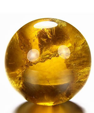 1.8" Orange Fluorite Sphere, Crystal Ball