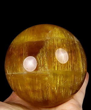 2.8" Orange Fluorite Sphere, Crystal Ball