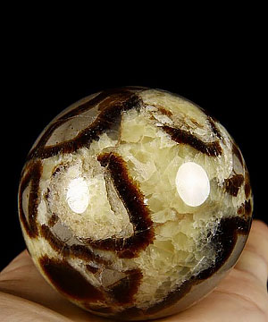 2.3" Dragon Septarian Stone Sphere, Crystal Ball