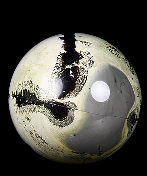 2.2" Chinese Painting Stone Sphere, Crystal Ball