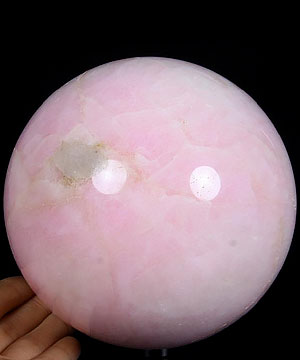 HUGE 5.1" Pink Aragonite Sphere, Crystal Ball